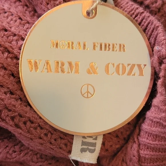 Moral Fiber Boho Cardigan Size Medium Rose - Picture 7 of 7